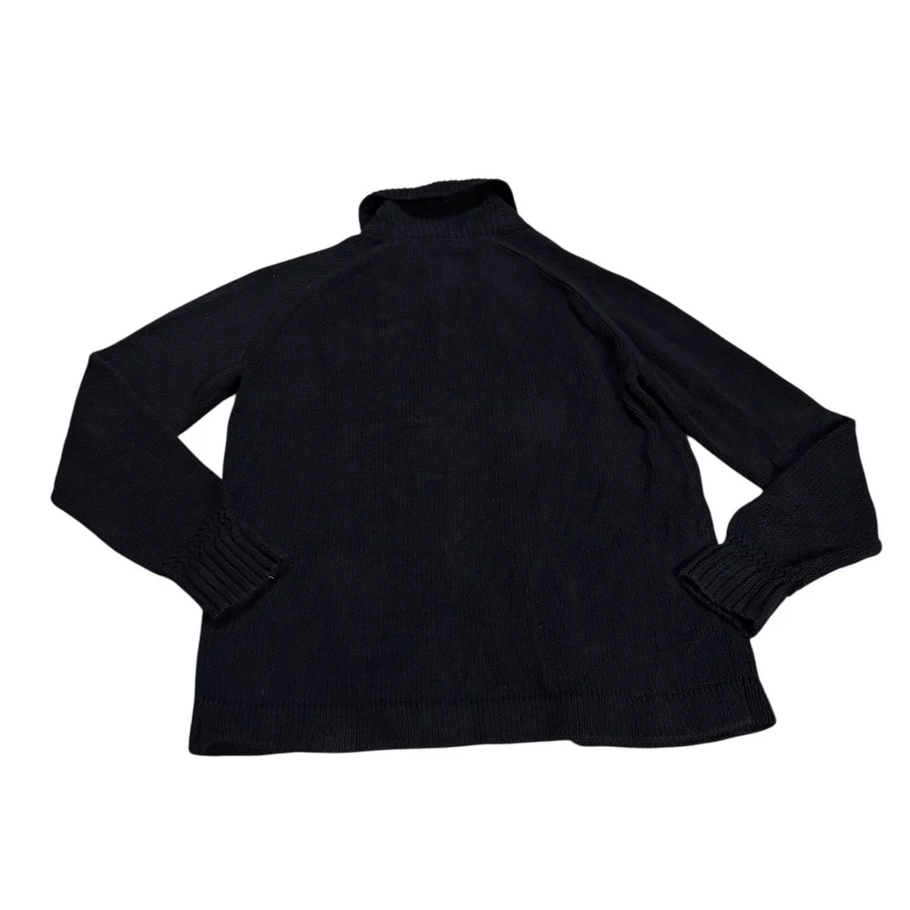 Polo Ralph Lauren Navy Blue Linen Cotton‎ Toggle Shawl Fisherman Cardigan XL
